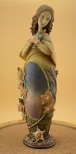 Enesco  “Blooming Wild” Figure Karen Hahn “Night & Dawn” Copper Leaf Missing. picture