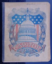 1915-1920 Writing Tablet Notepad w/ United States Capitol red/white/blue Cover picture