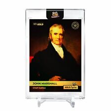 JOHN MARSHALL Chief Justice Card 2023 GleeBeeCo #JHCH-G Encased Holo GOLD 1/1 picture