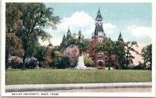 Baylor University view card Waco Texas TX unposted Behrens Drug litho post card picture