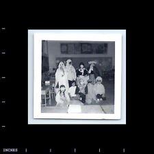 Vintage Square Photo CLASS PIC HALLOWEEN COSTUME GHOST AND MASKS picture