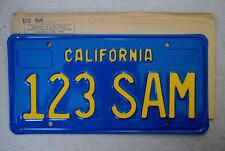 1970's California Automobile Sample License Plate ++ Mint CA picture