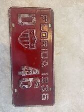 1936 Florida Army License Plate - D 46 - Military Hero Tag - Great Colors ... picture