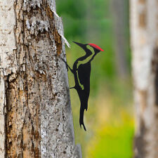 Woodpecker Bird Silhouette Bare Metal Garden Home Ornament Tree Decoration 2024 picture