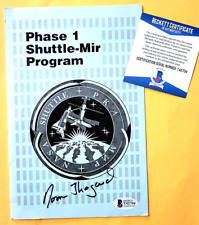 NORM THAGARD NASA SHUTTLE-MIR Program Brochure signed astronaut BECKETT T42704 picture