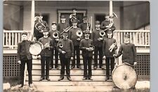 KofP MARCHING BAND valois ny real photo postcard rppc by ithaca knights pythias picture
