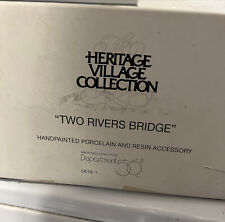 Dept. 56 Two Rivers Bridge #5656-1 Retired Heritage Village Collection picture