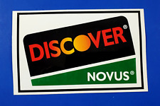 1999 Discover Novus Double Sided Window Sticker Vintage New Old Stock Business picture