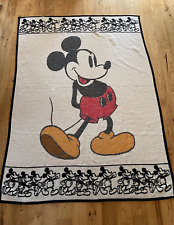Mickey Mouse Blanket Biederlack Disney Acrylic Reversible 52x70