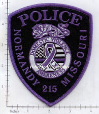 Missouri - Normandy MO Police Dept Patch - Domestic Violence Awareness Purple picture