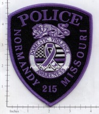 Missouri - Normandy MO Police Dept Patch - Domestic Violence Awareness Purple picture