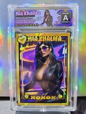 Mia Khalifa XOXOX Limited Edition Gold Cracked Ice Custom Card picture