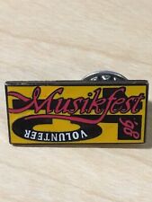 Musikfest 1998 Bethlehem Pennsylvania Music Festival Lapel Pinback Badge Pin  picture