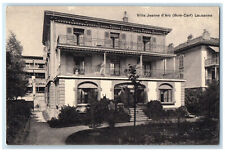 c1910 Villa Jeanne D'Arc (Bois-Cerf) Lausanne Vaud Switzerland Postcard picture