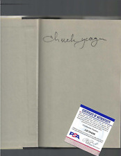 Chuck Yeager Autographed Book USA Airforce Pilot Flying JSA COA 