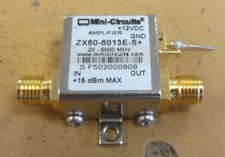Mini-Circuits ZX60-6013E-S+ 20-6000MHz SMA RF Coaxial Amplifier 20MHz-6GHz picture