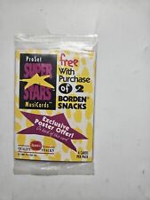 ProSet Super Stars MusiCards Free With Purchase Of 2 Borden Snacks Sealed  picture