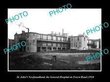 OLD LARGE HISTORIC PHOTO OF St JOHNS NEWFOUNDLAND VIEW OF THE HOSPITAL c1910 picture