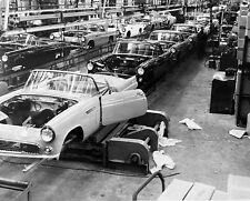 1956 FORD THUNDERBIRD Factory ASSEMBLY American Classic Car Picture Photo 4x6 picture