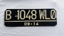 1 Pc Used Original Collectible License Car Plate B 1048 WLQ Indonesia 2014 picture