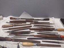 25 Vintage Used Flat Metal Files Simonds , Nicholson,Grobet Dastard Others  picture