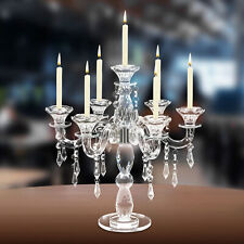 Crystal Candelabra Candlestick 7-arm Candle Holder Wedding Birthday Party Gift picture