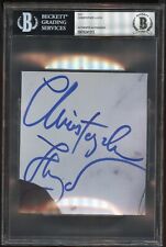Christopher Lloyd signed autograph 5x5 cut American Actor Back To The Future BAS picture