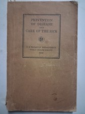 1930 Prevention Of Disease And Care Of The Sick US TREASURY DEPT Medical picture