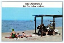 1961 The Salton Sea Boats And People Scene Phoenix Arizona AZ Posted Postcard picture