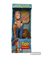 Vintage 1995 Toy Story DISNEY PIXAR Original Pull-String TALKING WOODY Thinkway picture