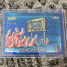 Topps 2025 Chrome SpongeBob SquarePants #44 Brain Coral Fields 117/150 picture