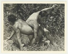 WPG Buff Wrestlers 1950 Gene McNall & Bill Neal 5x4 Beefcake Physique Photo 8120 picture