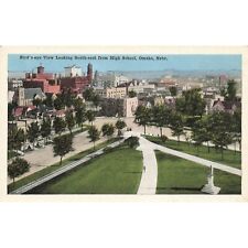 Postcard Bird's-eye view Looking South-east from High School, Omaha, Nebr. picture