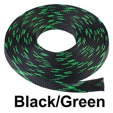 ALL SIZES & COLORS 5' FT - 100 Feet Expandable Cable Sleeving Braided Tubing LOT picture