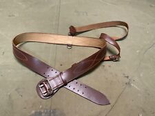 WWII SOVIET RUSSIA M1935 COMMANDER OFFICER LEATHER FIELD BELT- FITS TO A 38 INCH picture