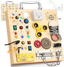 Busy Board , Montessori Sensory Activity & LED Lights Switches Gift Toys picture