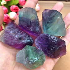Raw Rainbow Fluorite Chunks Rough Rocks Healing Chakra Crystal Mineral Specimens picture