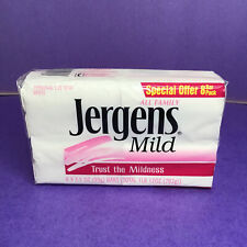 Sealed 8 Bars of  1991 Vintage Jergens Mild Facial white Soap 3.5 oz  picture
