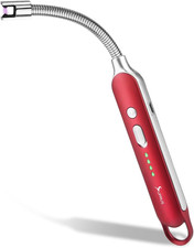 Electric Rechargeable Arc Lighter with LED Battery Display Long Flexible Neck US picture