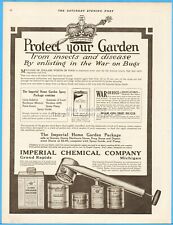 1917 Imperial Chemical Co Grand Rapids Michigan War on Bugs Garden Pesticide Ad picture