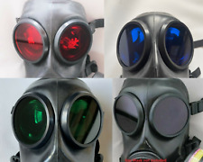 FM12 Gas Mask Genuine Rubber Lenses / Outserts - Black - Blue - Red - Green  picture