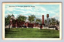 Kansas City KS, State School For The Blind, Kansas, Vintage Postcard picture