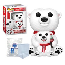 Coca-Cola Polar Bear with Cub Funko Pop #241 with Protective Case – Ad Icons picture