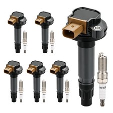 6 Ignition Coils and Iridium Spark Plugs for Ford 3.5L V6 Turbo 3-Pin picture