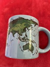 Global Warming Coffee Mug Unemployed Philosophers Guild Earth World Map 12oz  picture