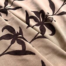 Cut Velvet on Linen – High End Decorator Upholstery Weight Fabric BTY ZZ001 picture