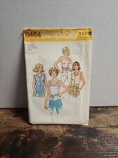 Simplicity Pattern Co 1974 Sewing Pattern Camisole Tops Size 10 Bust 321/2  picture
