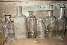 Lot Of 6 Vintage Apothecary Bottles picture