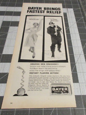 1959 Bayer Aspirin Vintage Print Ad Brings Fastest Relief Headache Aching Muscle picture