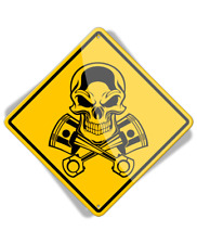 Caution Motorhead - Aluminum Sign - 12